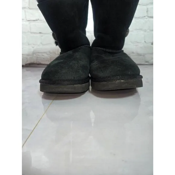 UGG Bailey Button Bling Women's Size 7 Black Boots