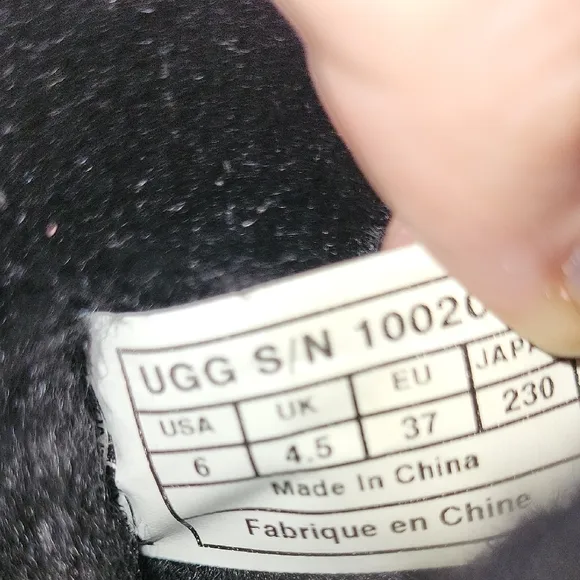 UGG Black Metallic Winter Boots