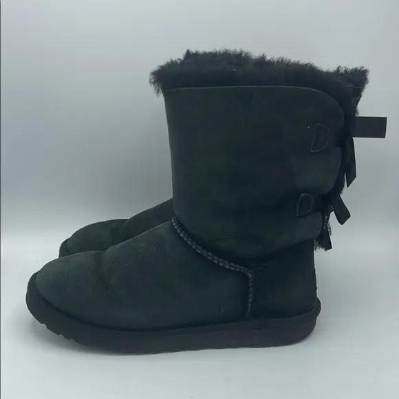 UGG Black Winter Boots with Sheepskin Lining