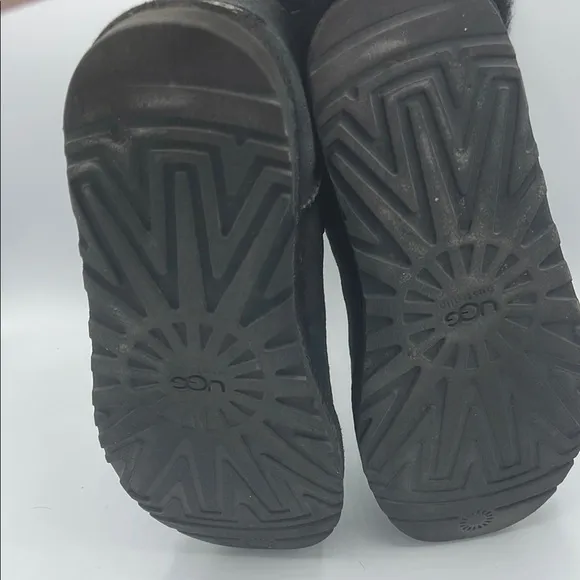 UGG Black Winter Boots with Sheepskin Lining
