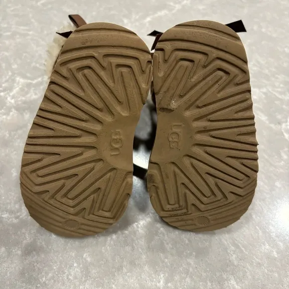 Ugg Boots Bailey Bow II Boots Chestnut Brown Tan Baby Toddler Girl Shoe Size 6
