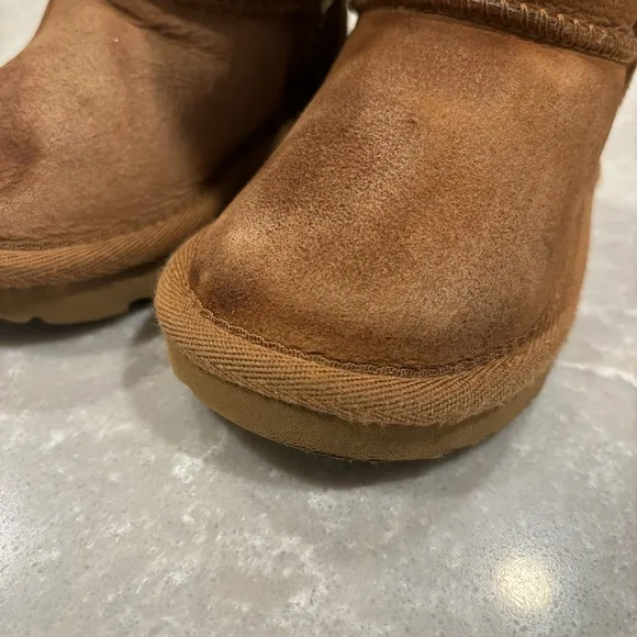 Ugg Boots Bailey Bow II Boots Chestnut Brown Tan Baby Toddler Girl Shoe Size 6