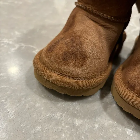 Ugg Boots Bailey Bow II Boots Chestnut Brown Tan Baby Toddler Girl Shoe Size 6