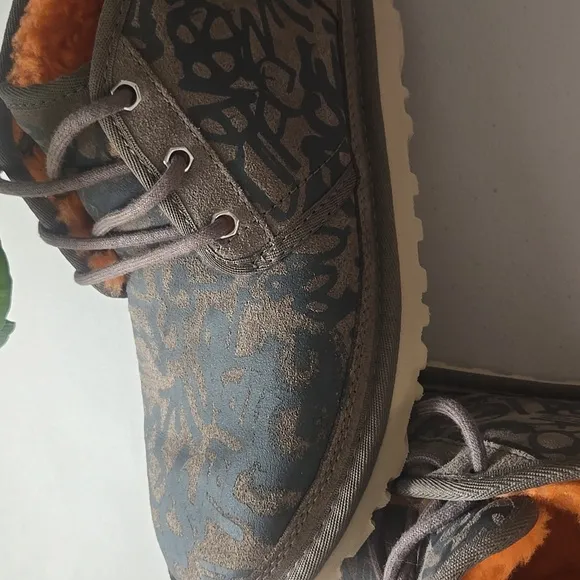 UGG Brown and Orange Boots with Cozy Lining