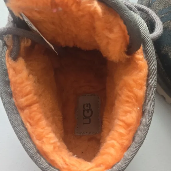UGG Brown and Orange Boots with Cozy Lining