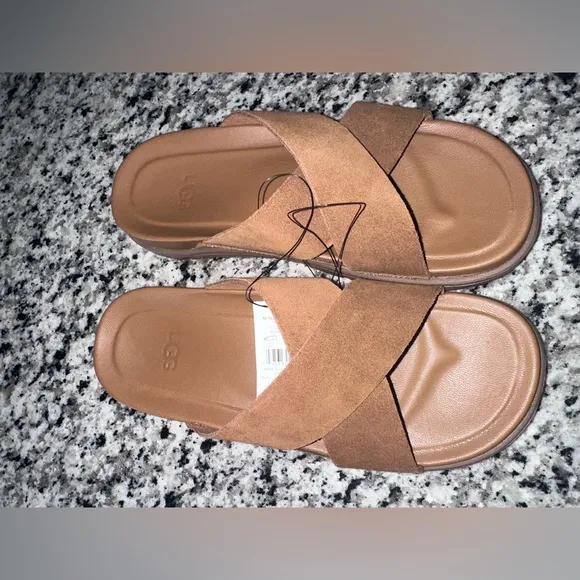 UGG Brown Sandals women’s size 8 1/2 or men’s size 7