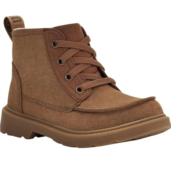 Ugg Chelham Weather Lace-Up Ankle Boots in Walnut Suede