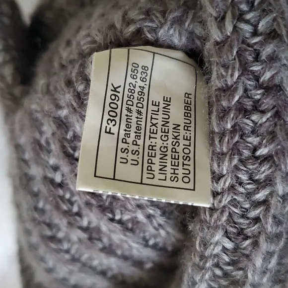 UGG  classic cardy gray women's knit long boots size 8