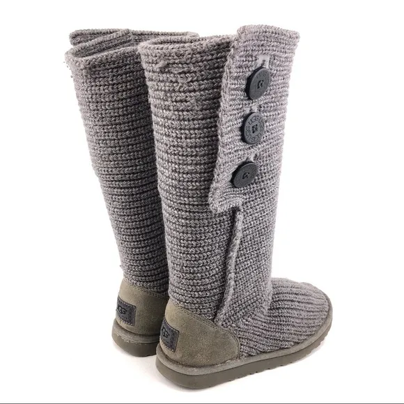 UGG Classic Cardy Tall Knit Winter Boots 8