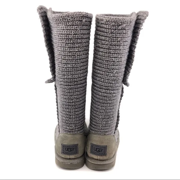 UGG Classic Cardy Tall Knit Winter Boots 8