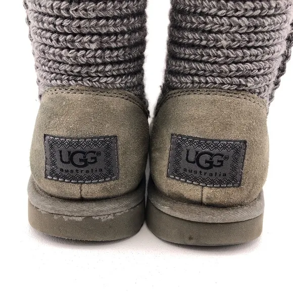 UGG Classic Cardy Tall Knit Winter Boots 8