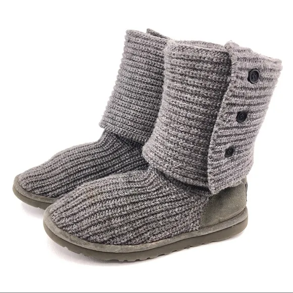 UGG Classic Cardy Tall Knit Winter Boots 8