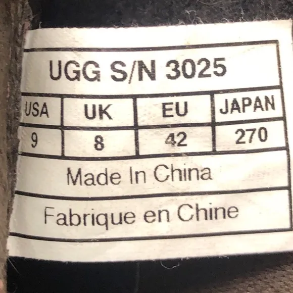 UGG Driskill Brown Leather Motorcycle Winter Boots 9