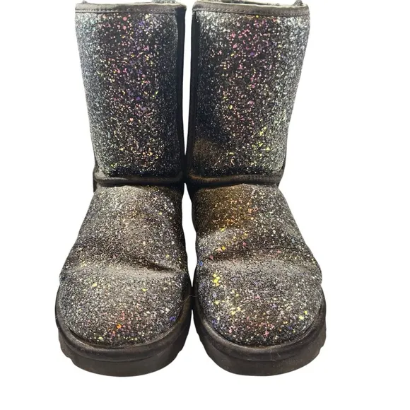 UGG Glitter Black Winter Boots