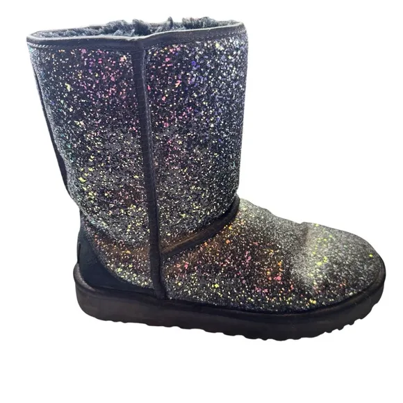 UGG Glitter Black Winter Boots