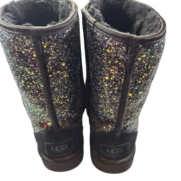UGG Glitter Black Winter Boots