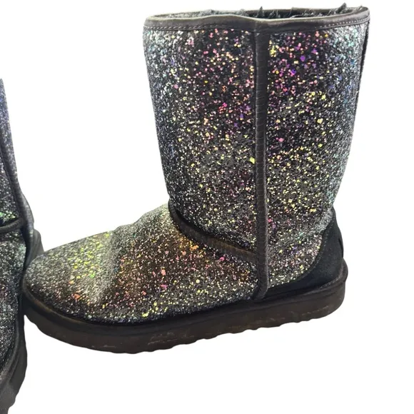 UGG Glitter Black Winter Boots