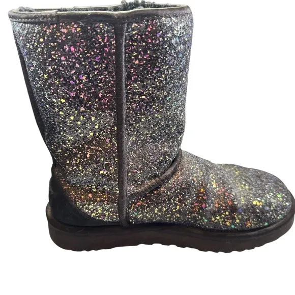 UGG Glitter Black Winter Boots