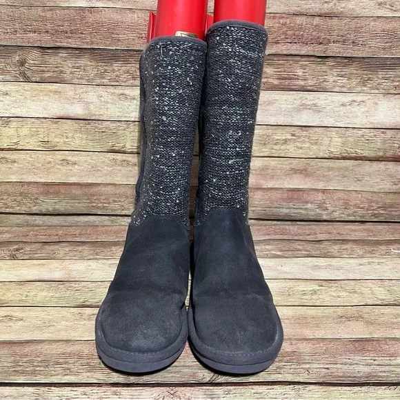 Ugg Grey Camaya Sequin Winter Boots