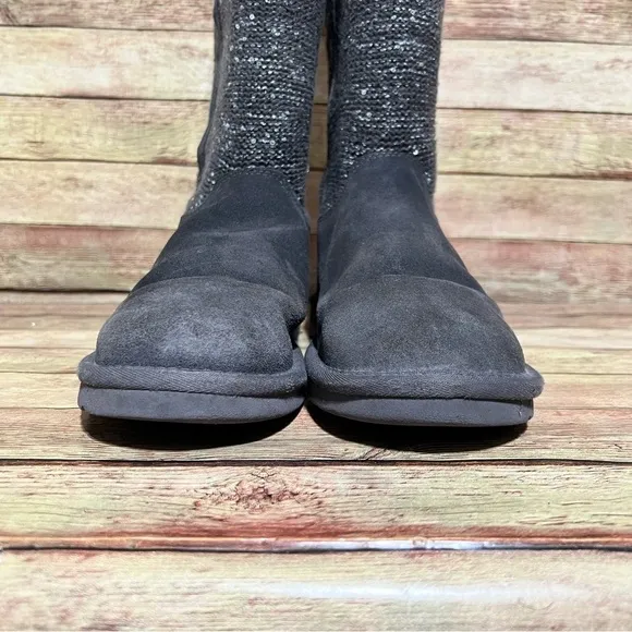 Ugg Grey Camaya Sequin Winter Boots