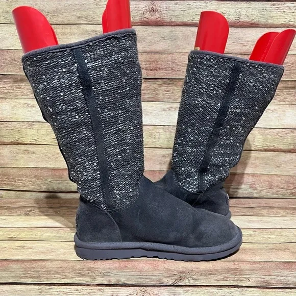 Ugg Grey Camaya Sequin Winter Boots