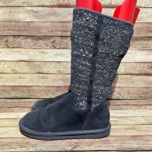 Ugg Grey Camaya Sequin Winter Boots