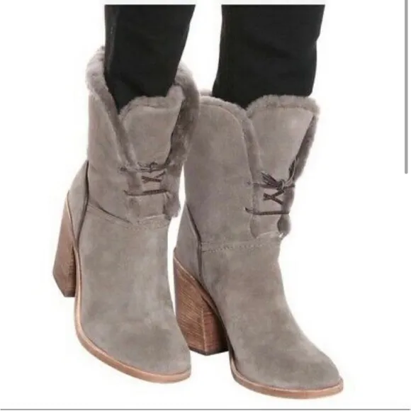 UGG Jerene Sheepskin Block heel winter boots