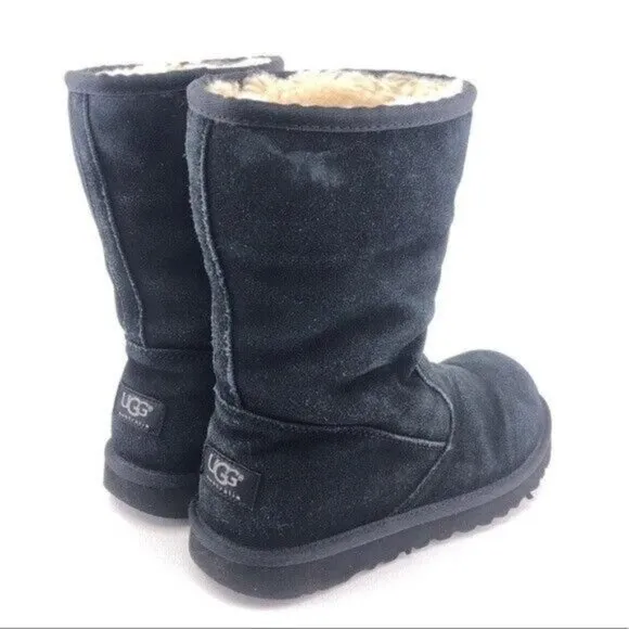 UGG Lil Sunshine Sheepskin Winter Boots Kids 4