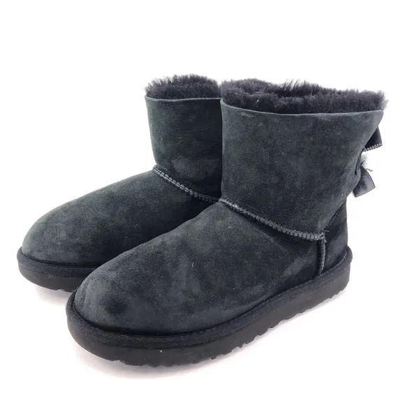 UGG Mini Bailey Bow II Shimmer Winter Boots 7