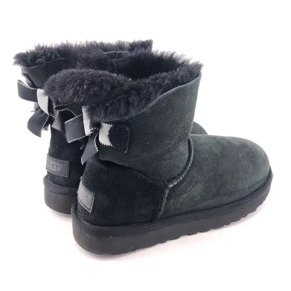UGG Mini Bailey Bow II Shimmer Winter Boots 7
