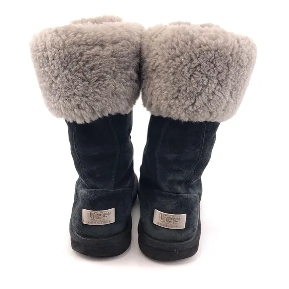 UGG Montclair Lace Tall Sheepskin Winter Boots 8