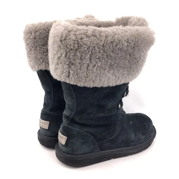 UGG Montclair Lace Tall Sheepskin Winter Boots 8