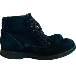 UGG Moreau Boots Mens 9 Black Suede Winter Sole Lining