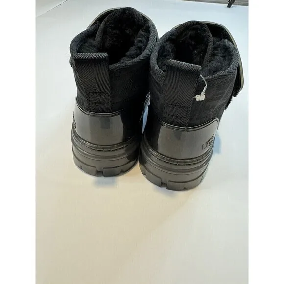 UGG Neumel Graphic Monogram Boots Womens Size 5 Black Casual Fashion NWOT