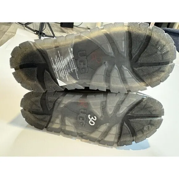 UGG Neumel Graphic Monogram Boots Womens Size 5 Black Casual Fashion NWOT