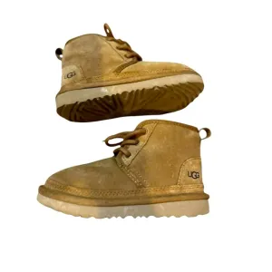 UGG Neumel II Chukka Kids Tan Boots fleece lined suede NWOT toddler size 10