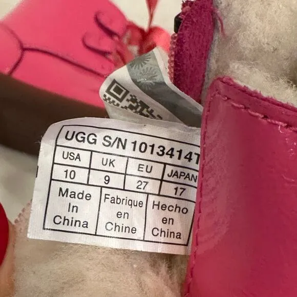 UGG Payten Stars Boots Toddler sz 10 Pink Winter Boots