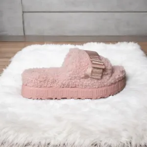 🔥UGG Pink Fluffy Fluffita Slide Sandals🔥