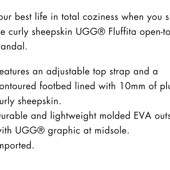 🔥UGG Pink Fluffy Fluffita Slide Sandals🔥