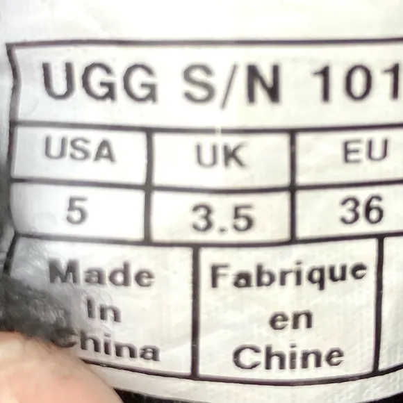 Ugg Pure 1013000 NWT New Black Sherpa Winter Boots Sz 5