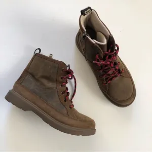 UGG Robley red lace up leather boots NWOT size 37