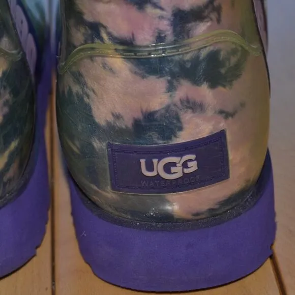 UGG SAMPLE Clear Marble Waterproof Winter Boots Size 7