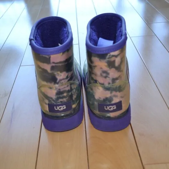 UGG SAMPLE Clear Marble Waterproof Winter Boots Size 7