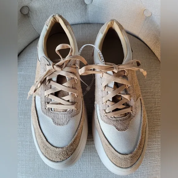 UGG Shoes Marin Tan Nubuck Suede Lace Up Platform Sneakers Size 9.5 …NEW