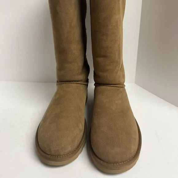 UGG Women's Bailey Bow Tall II Winter Boots Chestnut, Size 10 M