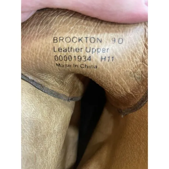 UGG Womens Edmonton Waterproof Plaid Laced Heritage Leather Boots Sheepskin Sz 7