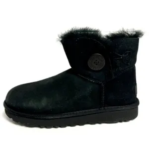 UGG Women's Mini Bailey Button II Winter Boots Black, Size 6M