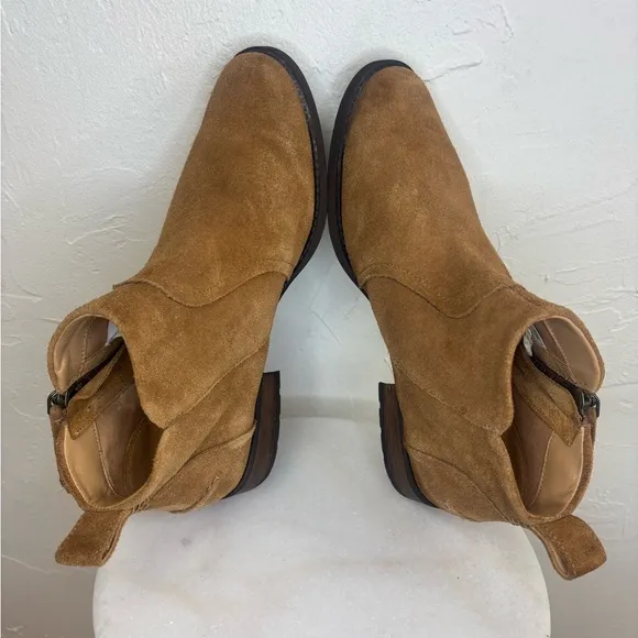 UGG Women's Suede‎ Ankle Boot Aureo II Chestnut Taupe Brown Shoe Leather Sz 8