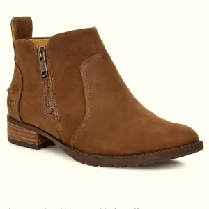 UGG Women's Suede‎ Ankle Boot Aureo II Chestnut Taupe Brown Shoe Leather Sz 8