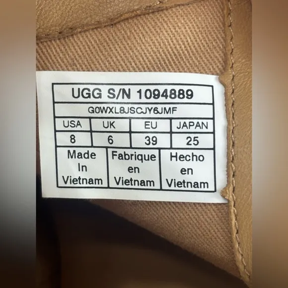 UGG Women's Suede‎ Ankle Boot Aureo II Chestnut Taupe Brown Shoe Leather Sz 8